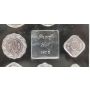 India republic 1973 proof coin set 10 coins + medal + box  