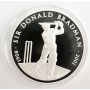 Donald Bradman Australia 1908-2001 silver $5 + bronze $5