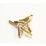 Tony Cavelti 18k gold and diamond abstract brooch c1972 