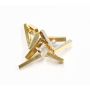 Tony Cavelti 18k gold and diamond abstract brooch c1972 
