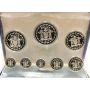 Belize 1974 8 coin sterling silver choice proof set Birds 