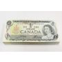 1973 Bank of Canada bank notes bundle 100 circulated some consecutive 