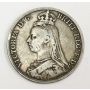 1889 Great Britain silver Crown VF30+