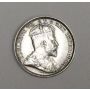 1908 Canada 5 cents silver coin AU55+ and nice