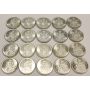 20x Canada 1966 half dollars 50 cent coins MS60 to MS63+