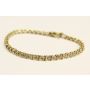 Tennis bracelet 14K solid gold 45 diamonds 0.75 tcw 