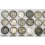 50 x Canada 5 cent silver coins 8 different dates all VG or better 