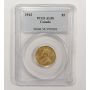1912 Canada Five $5 Dollar Gold Coin PCGS AU58