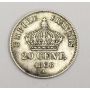 1866 A  France 20 centimes silver coin 