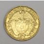 1913 Columbia 2 1/2 peso gold coin 