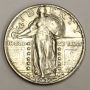 1930 standing Liberty quarter dollar 25 cents AU50+ 