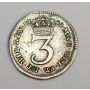 1727 three pence silver 3d S3655 George II   VF25