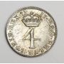 1717 four pence 4d Great Britain S3654 AU55+