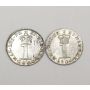 1800 silver one pence 2-coins 2-varieties EF45