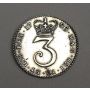 1786 three pence silver 3d Great Britain AU details