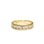 .64ct tcw ladies diamond ring 14k yellow gold 8-diamonds 