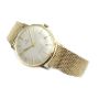 Circa 1972 Onza 14k gold wrist watch Swiss with GF bracelet 