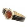 1981 Rolex Cellini 4081 18k gold diamond bezel & burgundy dial 