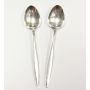 2x Georg Jensen sterling silver coffeee spoons 
