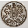 1846 Newfoundland Rutherford Bros Harbour Grace token AU58+