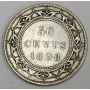 1898 Newfoundland 50 cents large W VF20