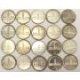 20x Canada 1939 silver dollars one roll of 20 coins