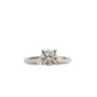 Cartier 950 platinum GIA cert 0.73ct H VVS1 diamond solitaire & Wedding bands 