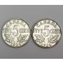 1926 Far 6 Canada 5 cents plus 1926 Near 6 Canada 5 cents 