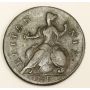1738 Great Britain half penny F15