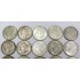20x Morgan silver dollars 1921 EF to AU