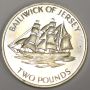 1972 Balliwick of Jersey £2 silver coin 