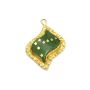 Alaska gold nuggets pendant/charm Alaska big dipper flag in Jade 