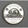 2x 1964 extra waterline Canada 5 cents VF