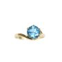Blue Topaz Ladies 14K yellow gold ring with Approx. 2.0 carat Topaz 