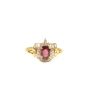 Ladies Ruby and Natural Diamond ring 14K yellow Gold 