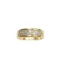 14K yellow and white gold diamond ring with 0.32 carats of diamonds 