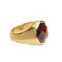 DAVID YURMAN Fortune Faceted Garnet Signet Ring 18K Gold