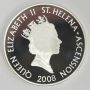 2008 St Helena & Ascension £5 coin .925 silver RAF TYPHOON 