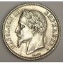 1868A France 2 Francs silver coin KM807.1 AU58