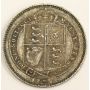 1887 Great Britain Shilling silver coin EF45