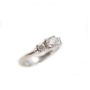 14 Karat White Gold Ladies 0.50 Carat Diamond Engagement Ring