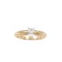 14 Karat Yellow Gold Ladies 0.18 Carat Solitaire Diamond Ring 