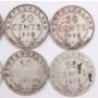 1904 07 08 09 11 17 18 1919 Newfoundland 50 cents 8-coins 