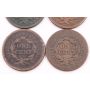 1842 1851 and 2x1854 Braided Hair Large Cents 
