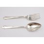 Gorham Calais Sterling Silver serving Fork 8.75 & Spoon 8.5 inch 