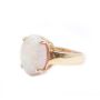 8.26ct Opal 14k yg ring lively pink/orange with green 