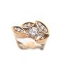 18K yg wg ring Zirconia & Diamonds Franz Vogler 