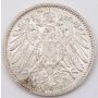 1910 D Germany 1 Mark silver coin Choice AU/UNC