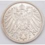 1915 A Germany 1 Mark silver coin Choice Uncirculated 
