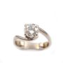 1.03ct Diamond ring 14K white gold SI2 H